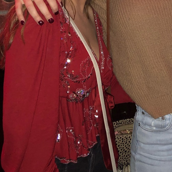 Free People Beaded Blouse - Picture 4 of 5